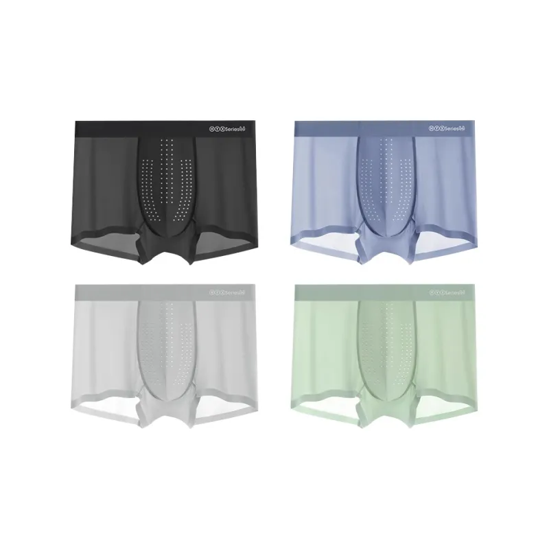 H YXIANG Underpants Men's 4 Pack-0