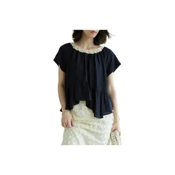 Mu Xiao Xin Shirts Women's Dark Blue