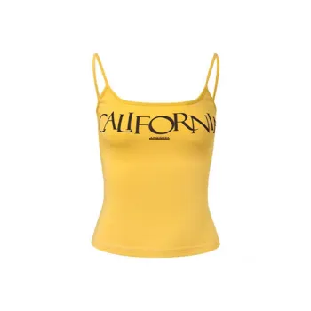 Giyu Tank Tops Women's Yellow