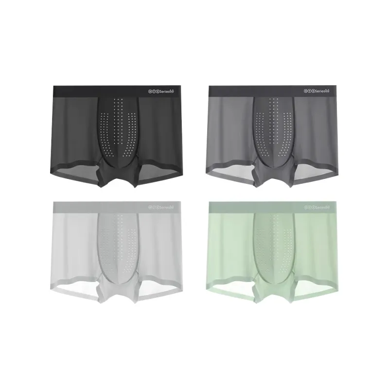 H YXIANG Underpants Men's 4 Pack-3