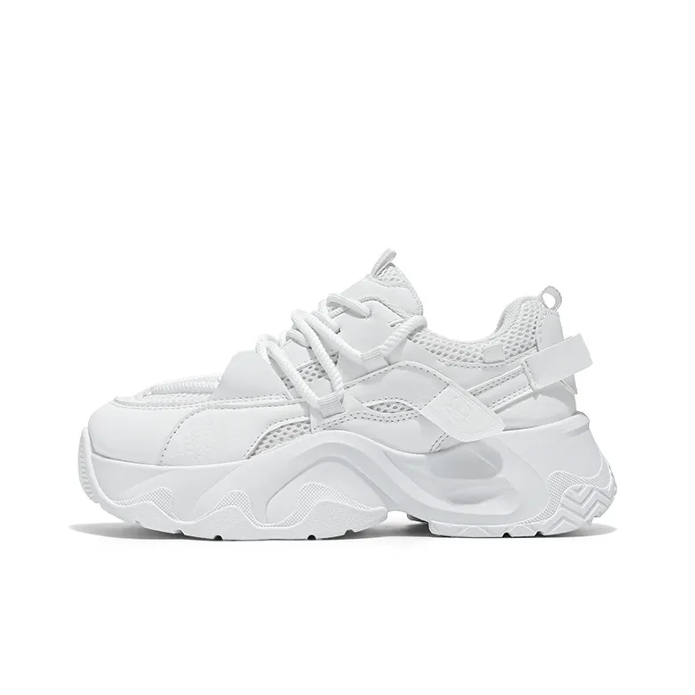 NANJIREN Cushioning, Slip Resistant, Abrasion Resistant, Lightweight Coverage Low Top Chunky Sneakers Women's-4