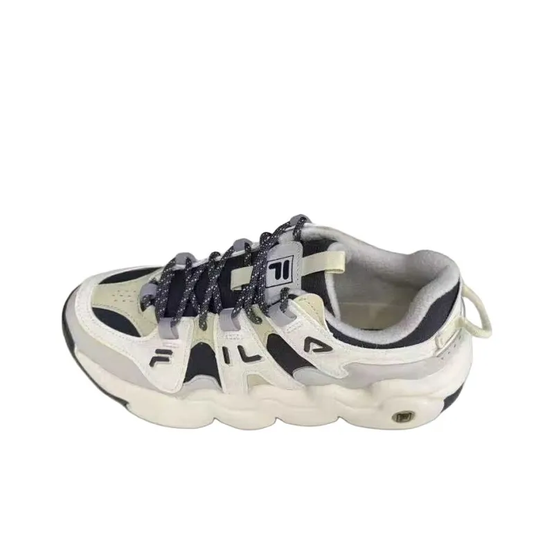 FILA Panini Cushioning Low Top Vintage Basketball Shoes Women's White Black-2