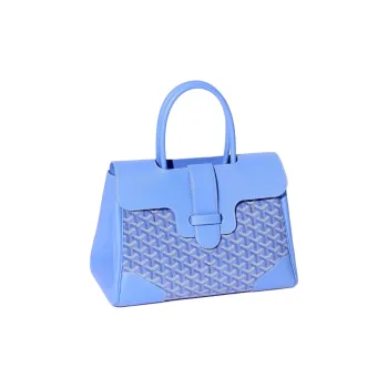 GOYARD Saigon Canvas Handbag Women's Blue
