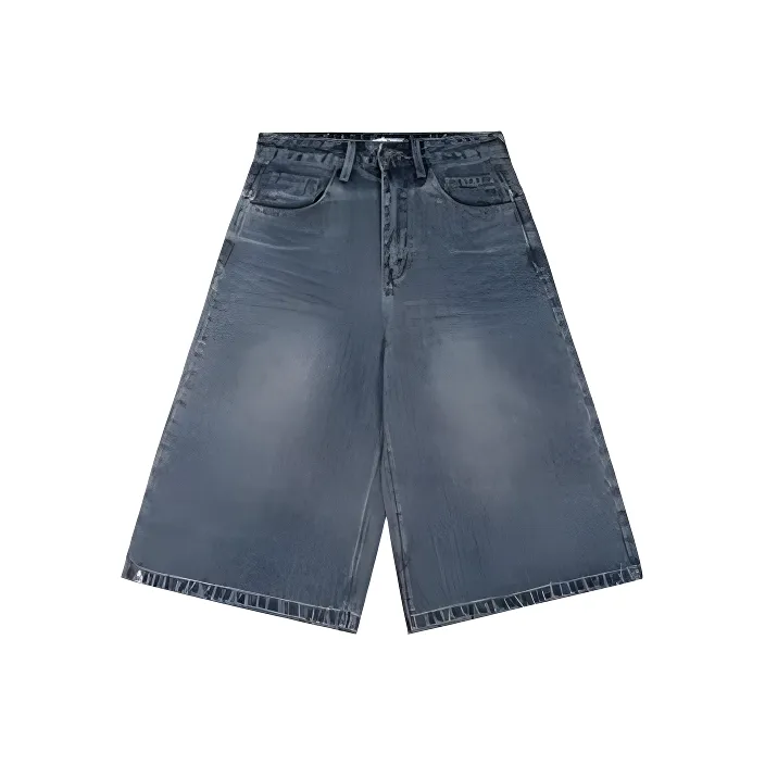 HKRXEC Cargo Shorts Men Blue-0