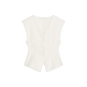 ZARA Tank Tops Women's White