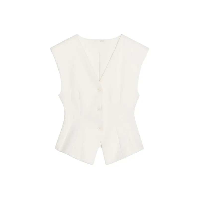 ZARA Tank Tops Women's White-0