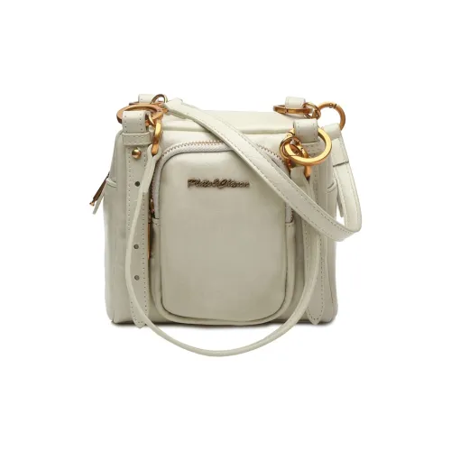 Yalu Waxed Leather Shoulder Bag, Crossbody Bag, Handbag Women's Multicolor