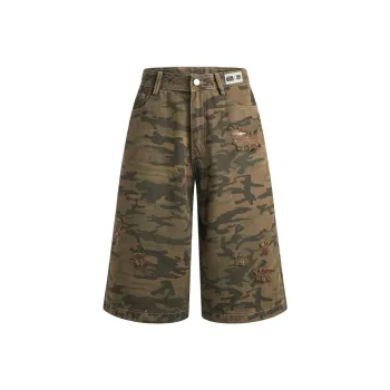 FCB ARCELONA Denim Shorts Unisex Camouflage