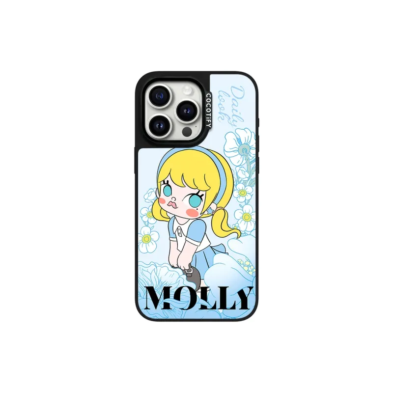CORBELLATI ABS+PC Material Magnetic Gilded Jasmine Girl Phone Cases Compatible With Apple IPhone 12/13/14/15/16/Pro/Mac-2
