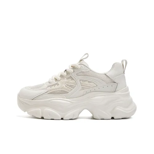 Hotwind Lightweight Breathable Height Increasing Low Top Chunky Sneakers Women's