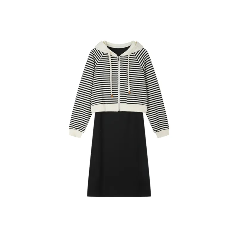 LUYOUYE Two Piece Skirt Sets Women's-0