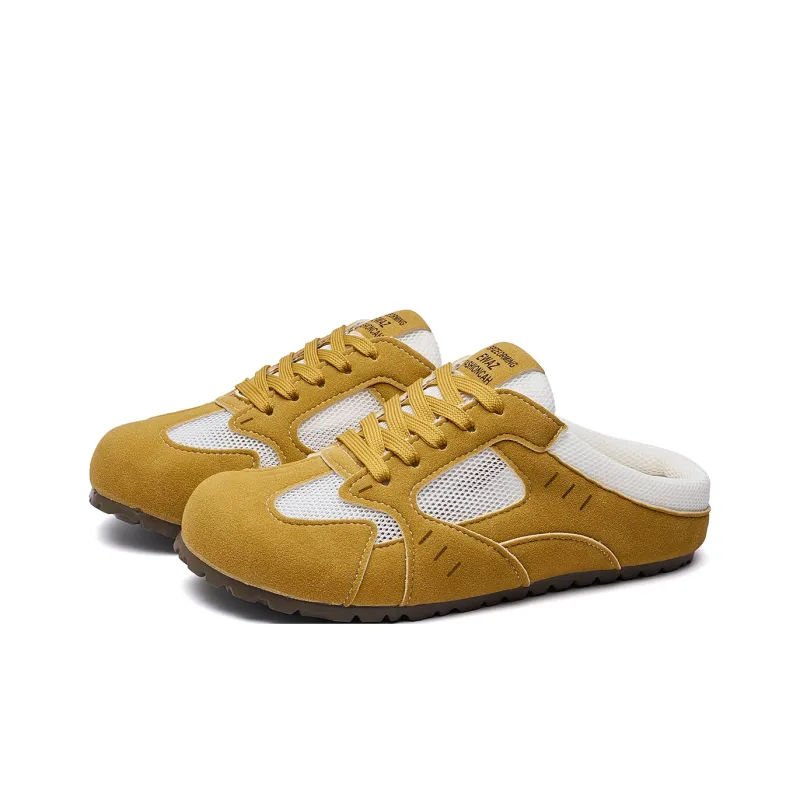 GDXF Rubber Sole Stitching Quiet Abrasion Resistant Slip Resistant Closed Toe Slippers Women's-13