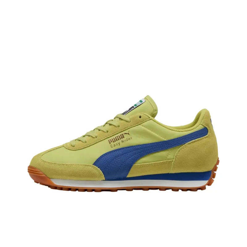 PUMA Easy Rider Vintage Anti Slip Wear Resistant Low Top Casual Shoes Unisex Green Blue-0