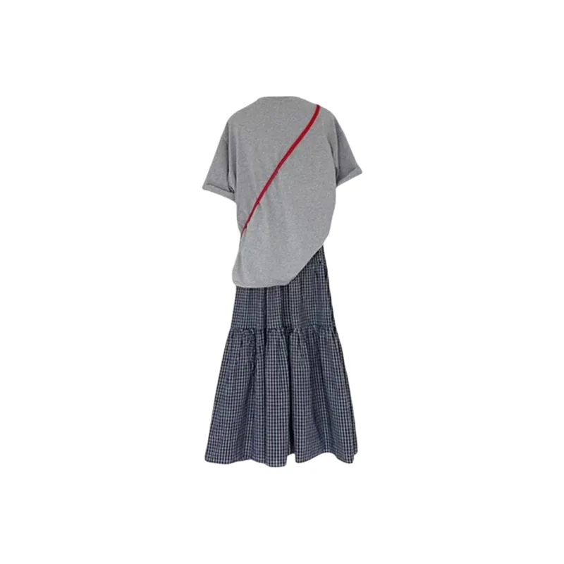POPO.INFO Two Piece Skirt Sets Women's Image Color-1