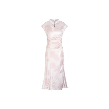 DOKZB Sleeveless Dresses Women's Light Pink