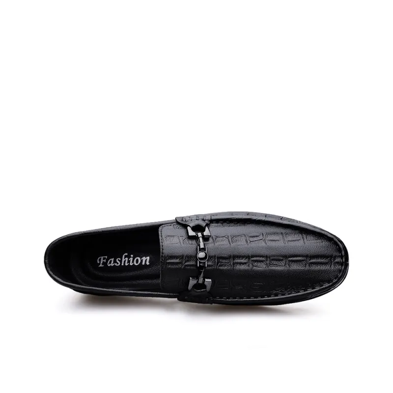 DILIKAN Men's Casual Shoes Men Low Top Black/Brown-3