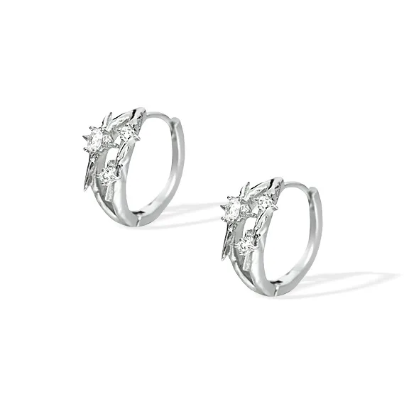 ETAHLOVE S925 Silver Earrings Unisex-0