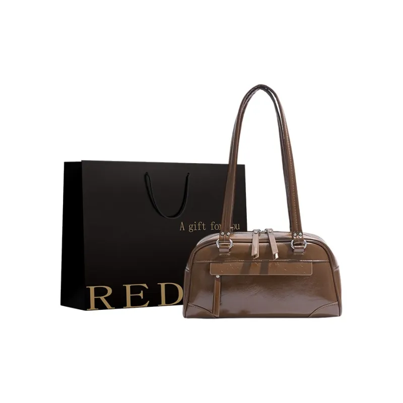 REDOO PU Shoulder Bag Women's White/Silver/Black/Brown/Red-6