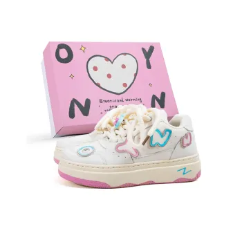 OYNN Young Baby Series Slip Resistant, Lightweight, And Breathable Low Top Skateboard Shoes Women's Beige