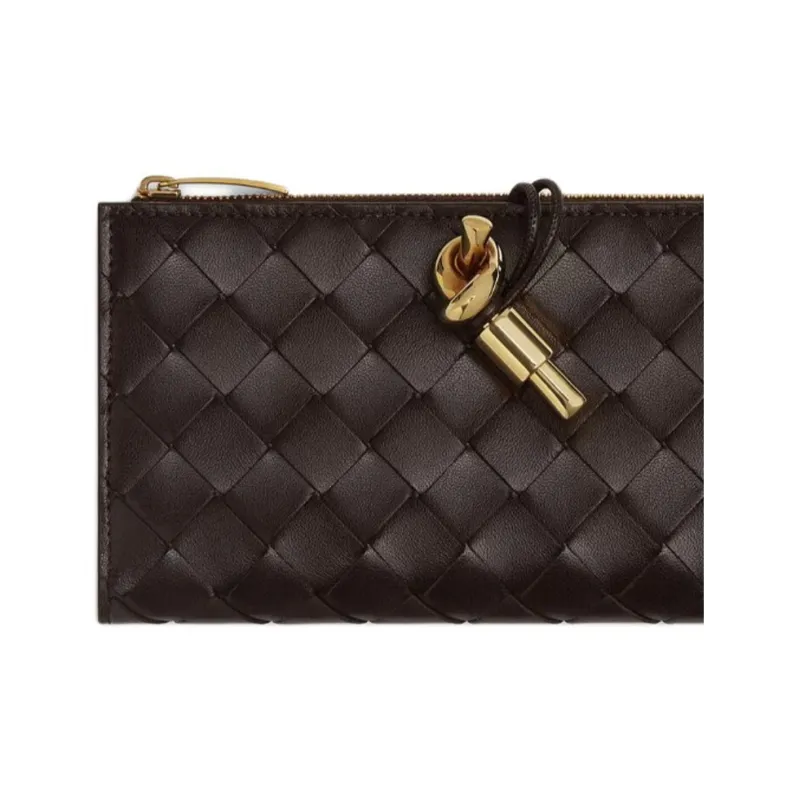 Bottega Veneta Andiamo Series Lambskin Wallet Women's Candy Color-4