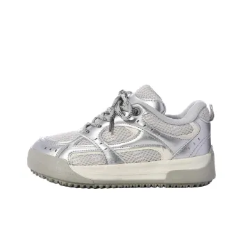 The New Age Family Low Top Skateboard Shoes Women's Silver