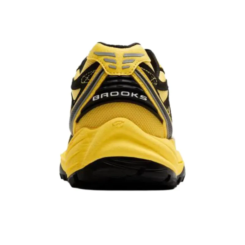 Brooks Cascadia 1 Anti Slip Wear Resistant Low Top Running Shoes Women's Yellow Black-2