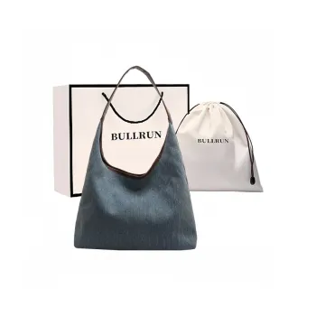 Bullrun Denim Shoulder Bag Regular Unisex Light Blue