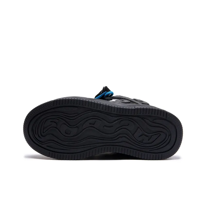 MC DOS Cushioning Abrasion Resistant Breathable Low Top Skateboard Shoes Unisex Black Blue-4