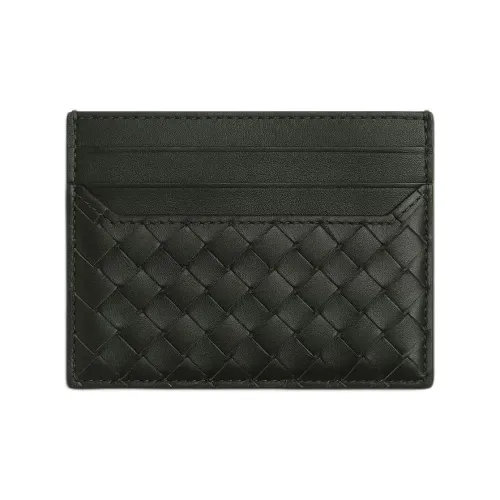Bottega Veneta Calfskin Card Holder Card Holder Trumpets Men's Dark Green