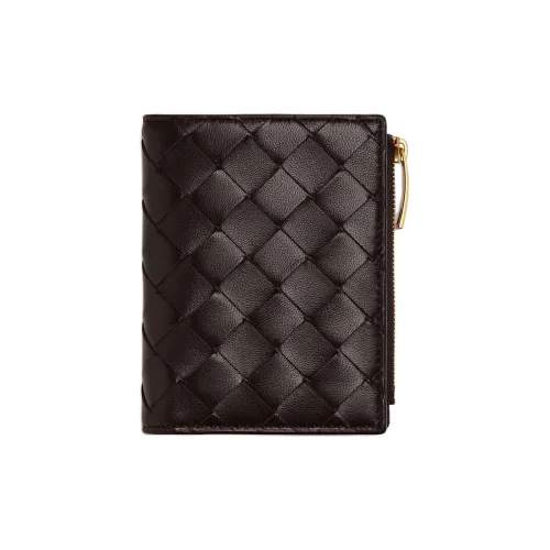 Bottega Veneta Intrecciato Lambskin Wallet Trumpets Women's Candy Color