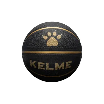 KELME Rubber Basketball Black Gold Size 5 Ball Training