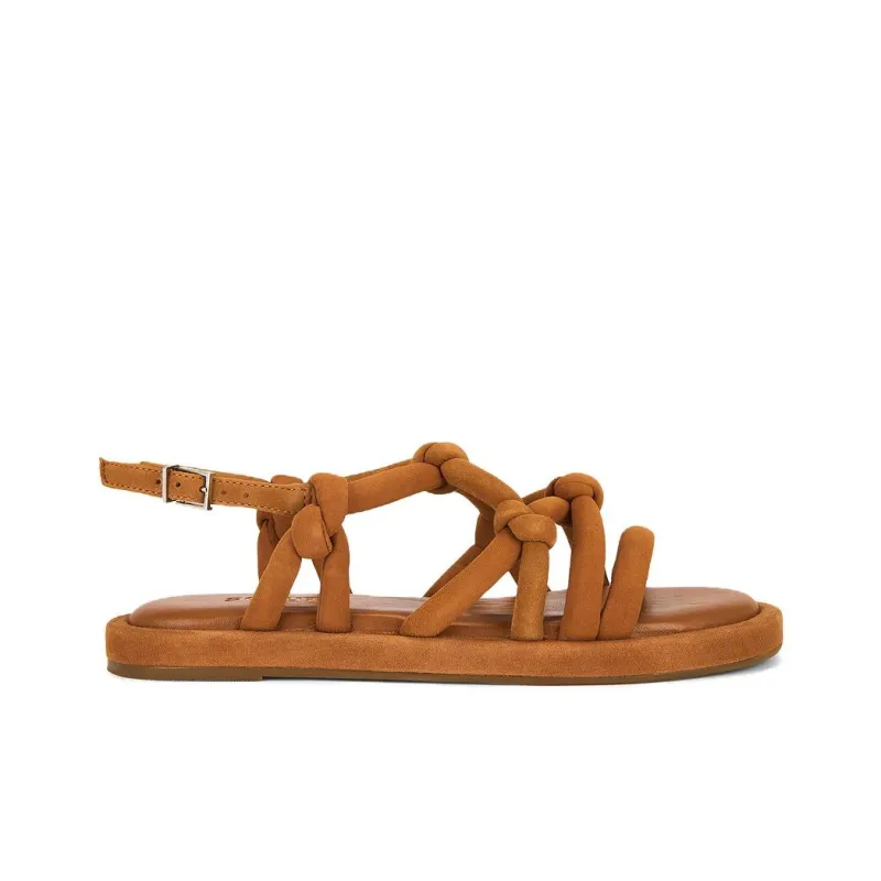 Schutz One Strap Sandals Women's Brown-1