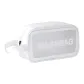 Transparent Cosmetics Makeup Bag-White Trumpets