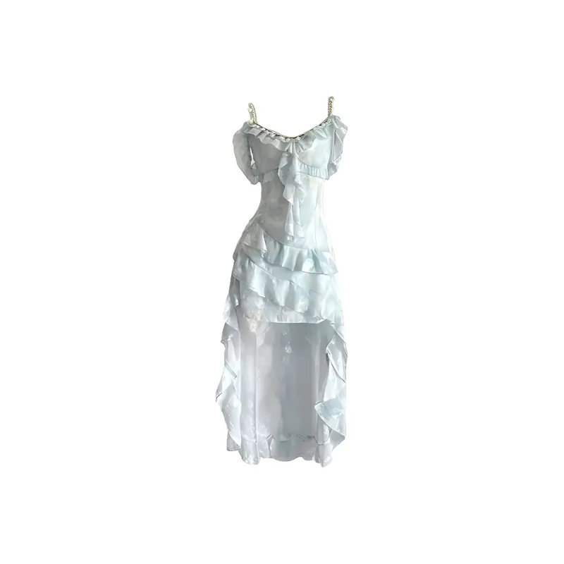 TENNE GIRL Slip Dresses Women's Green-0