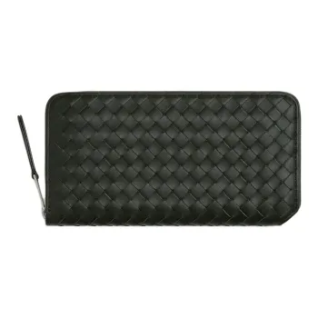 Bottega Veneta Intrecciato Calfskin Wallet Men's Dark Green