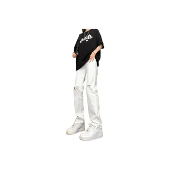NOWSTIME Jeans Unisex Snow White