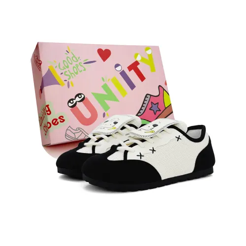 UNIITY Skateboard Shoes Women's Low Top /Black/White/