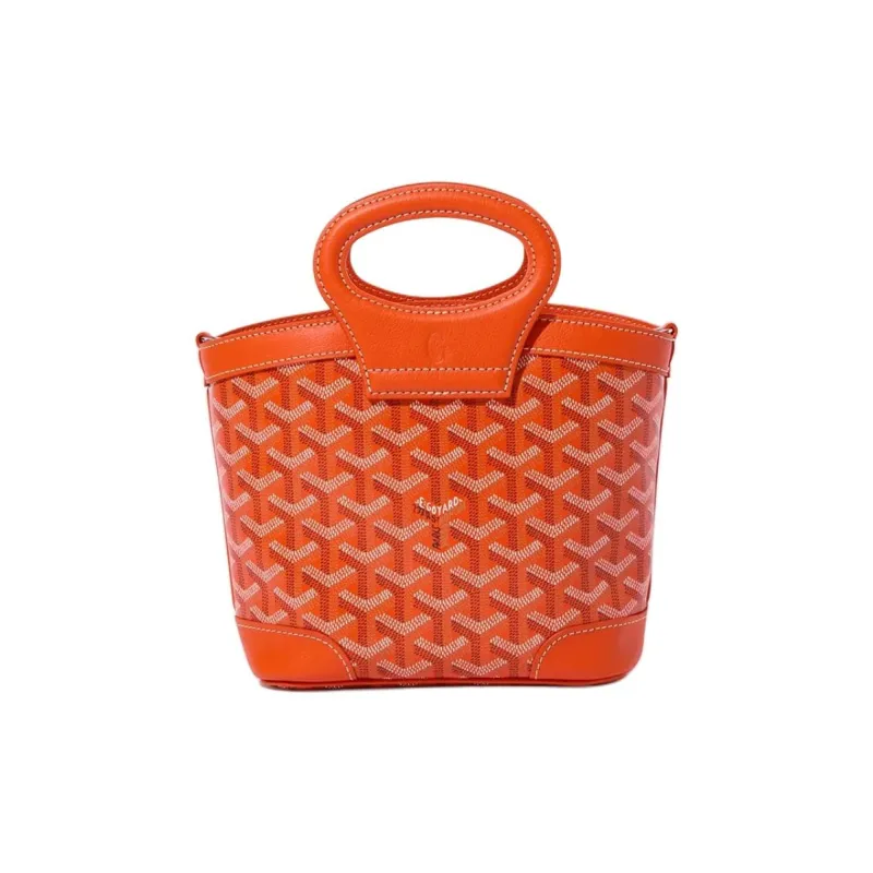 GOYARD Cow Leather Handbag Mini Women's Orange-0