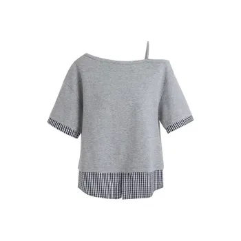 AHDO T Shirts Women's Gray