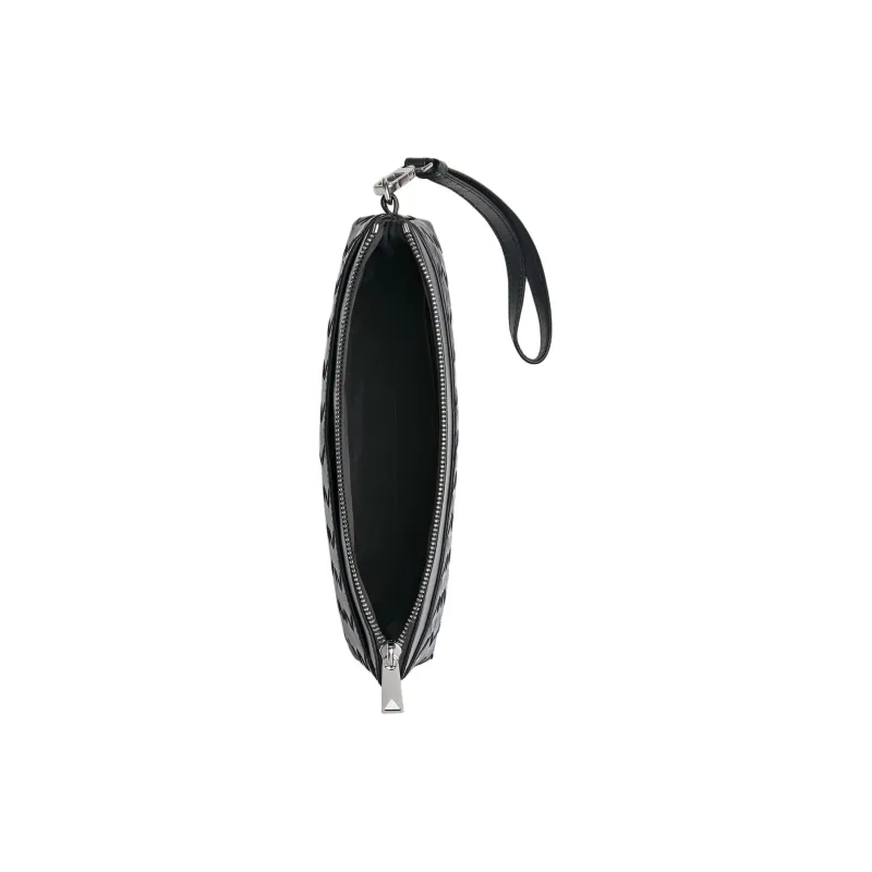Bottega Veneta Intrecciato Cow Leather Clutch Men's Slate-3