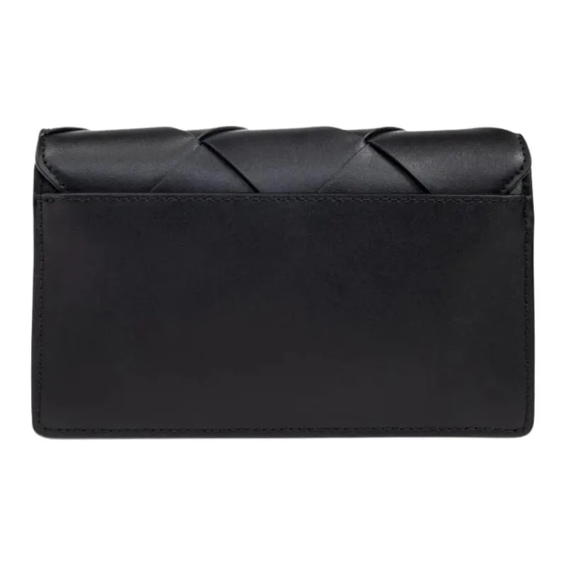 MICHAEL KORS Leather Shoulder Bag Women's Black-2