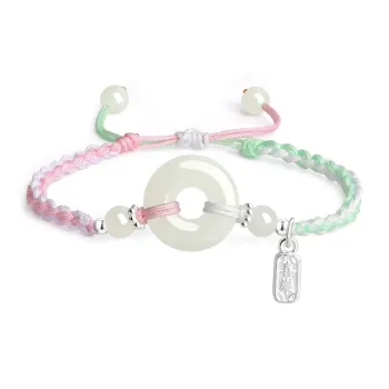 Lao Feng Xiang Bracelets White Jade/Pale Greenish White Jade Women's
