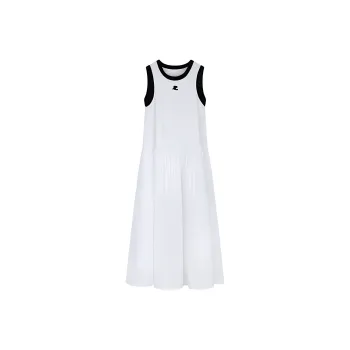 DOKZB Sleeveless Dresses Women's White