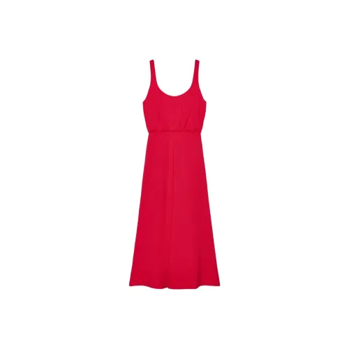 ZARA Slip Dresses Women's Dark Purple Red