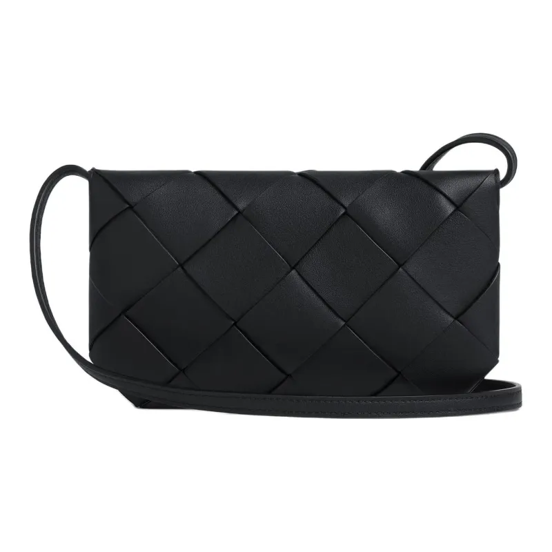 Bottega Veneta Diago Cow Leather Crossbody Bag Men's Black-1