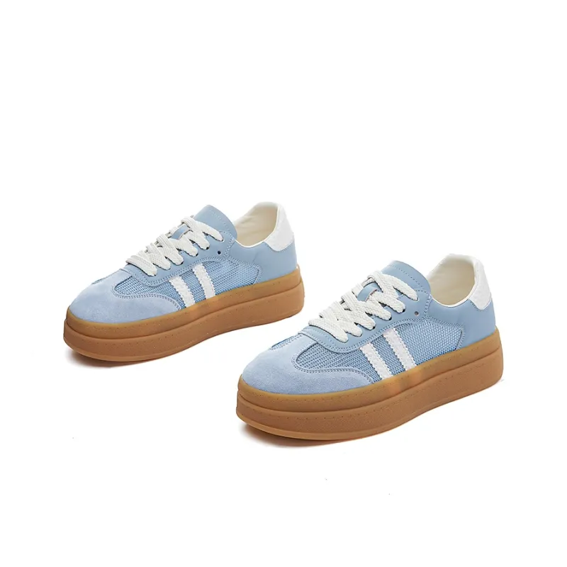 APRHE Slip Resistant, Abrasion Resistant, Breathable, Height Increasing Low Top Skateboard Shoes Women's-5