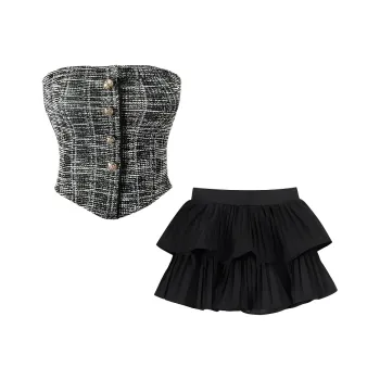 OZVO Two Piece Skirt Sets Women's