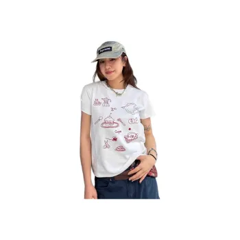 ABCMININ T Shirts Women's White