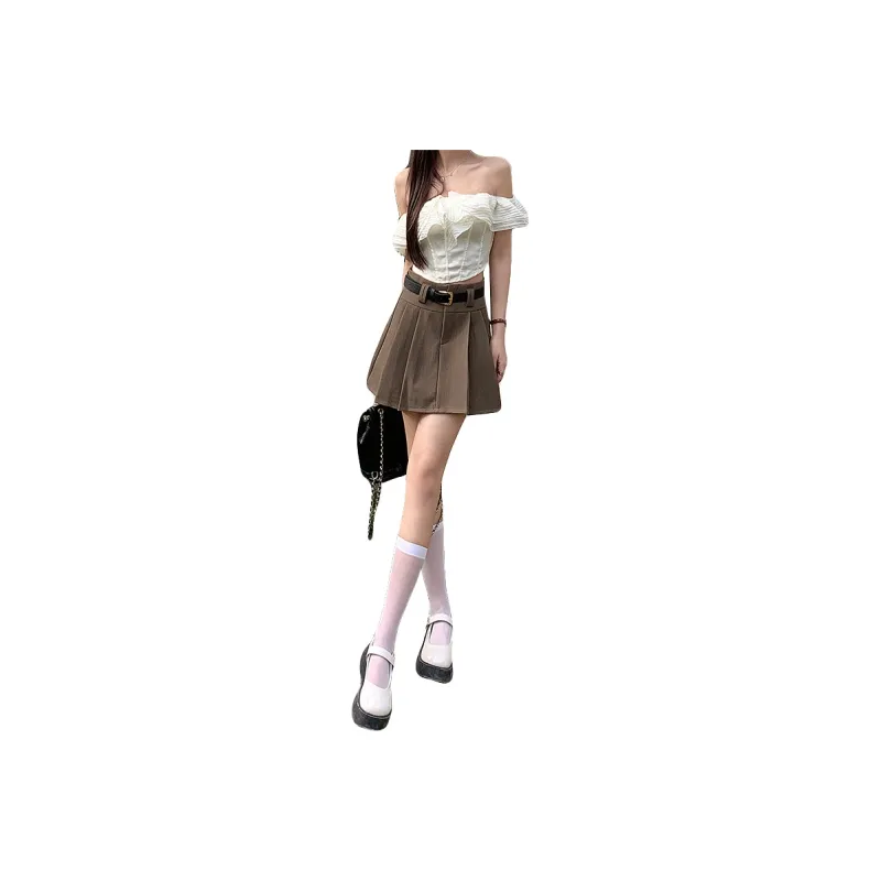 MPOX Casual Short Skirts Women's-0