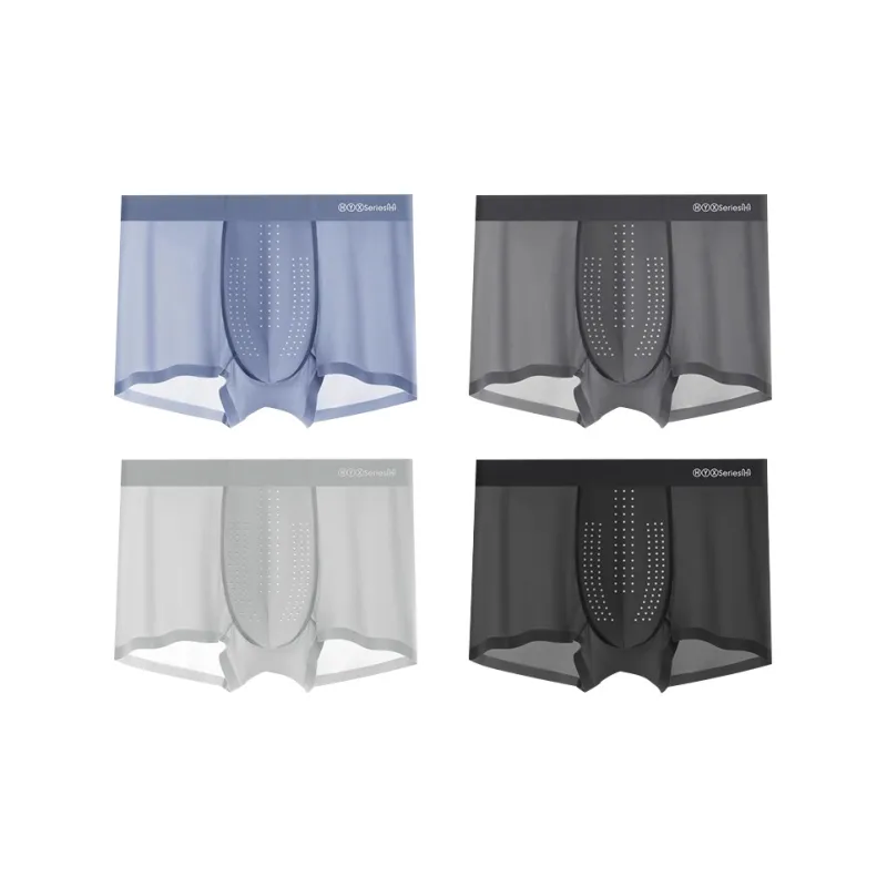 H YXIANG Underpants Men's 4 Pack-4